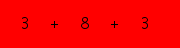 enter the sum of these 3 numbers