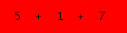 enter the sum of these 3 numbers
