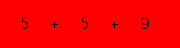 enter the sum of these 3 numbers
